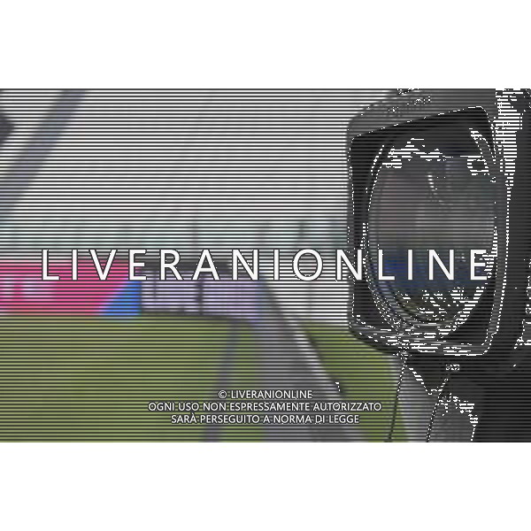 Juventus - Milan Semifinale ritorno Coppa Italia Tim Cup Juventus Stadium Torino 12.06.2020 Nella foto partita giocata a porte chiuse emergenza coronavirus - spalti vuoti senza tifosi - telecamere tv in campo ©Agenzia Aldo Liverani Sas