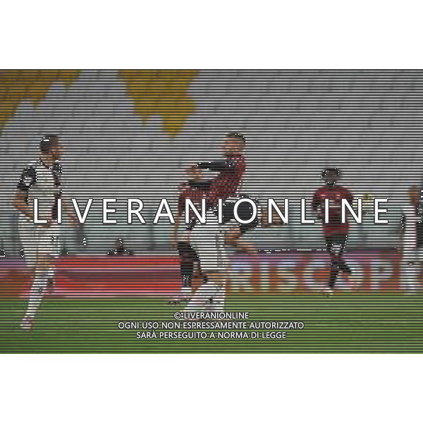 Juventus - Milan Semifinale ritorno Coppa Italia Tim Cup Juventus Stadium Torino 12.06.2020 -partita giocata a porte chiuse emergenza coronavirus Nella foto Matthijs de ligt e Ante Rebic ©Agenzia Aldo Liverani Sas