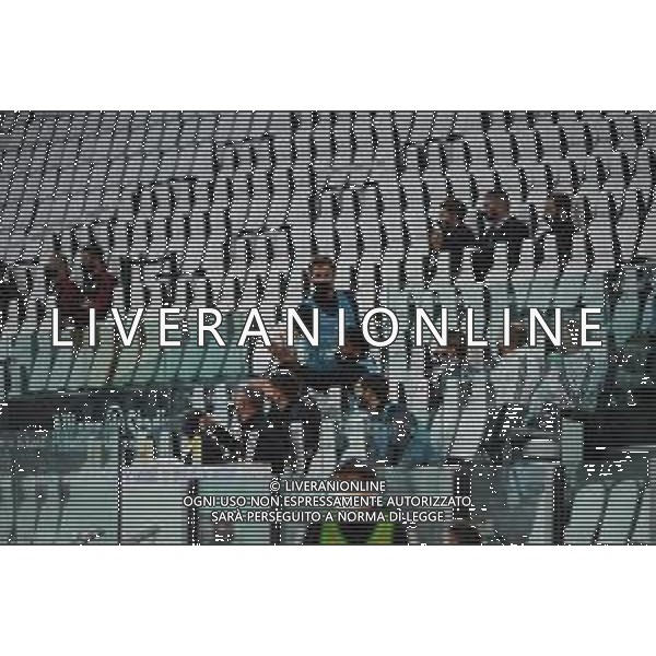 Juventus - Milan Semifinale ritorno Coppa Italia Tim Cup Juventus Stadium Torino 12.06.2020 -partita giocata a porte chiuse emergenza coronavirus Nella foto daniele rugani in tribuna ©Agenzia Aldo Liverani Sas