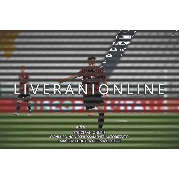 Juventus - Milan Semifinale ritorno Coppa Italia Tim Cup Juventus Stadium Torino 12.06.2020 -partita giocata a porte chiuse emergenza coronavirus Nella foto hakan calhanoglu ©Agenzia Aldo Liverani Sas