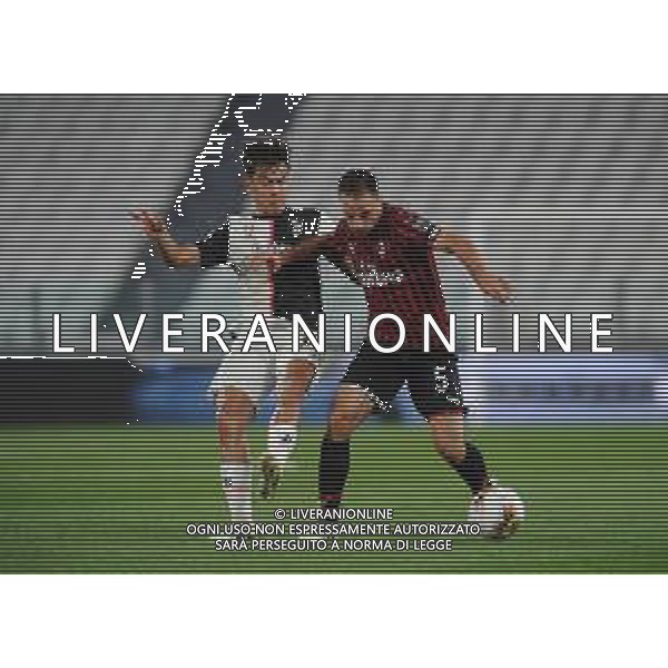 Juventus - Milan Semifinale ritorno Coppa Italia Tim Cup Juventus Stadium Torino 12.06.2020 -partita giocata a porte chiuse emergenza coronavirus Nella foto paulo dybala e giacomo bonaventura ©Agenzia Aldo Liverani Sas