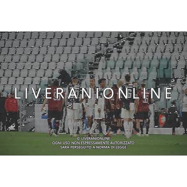 Juventus - Milan Semifinale ritorno Coppa Italia Tim Cup Juventus Stadium Torino 12.06.2020 - partita giocata a porte chiuse emergenza coronavirus Nella foto fine gara juan cuadrado ©Agenzia Aldo Liverani Sas
