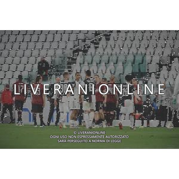 Juventus - Milan Semifinale ritorno Coppa Italia Tim Cup Juventus Stadium Torino 12.06.2020 - partita giocata a porte chiuse emergenza coronavirus Nella foto fine gara ©Agenzia Aldo Liverani Sas