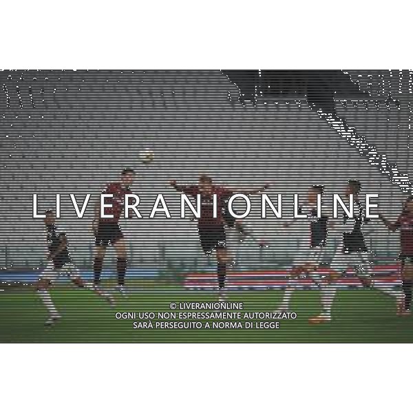 Juventus - Milan Semifinale ritorno Coppa Italia Tim Cup Juventus Stadium Torino 12.06.2020 - partita giocata a porte chiuse emergenza coronavirus Nella foto Simon Kjaer ©Agenzia Aldo Liverani Sas