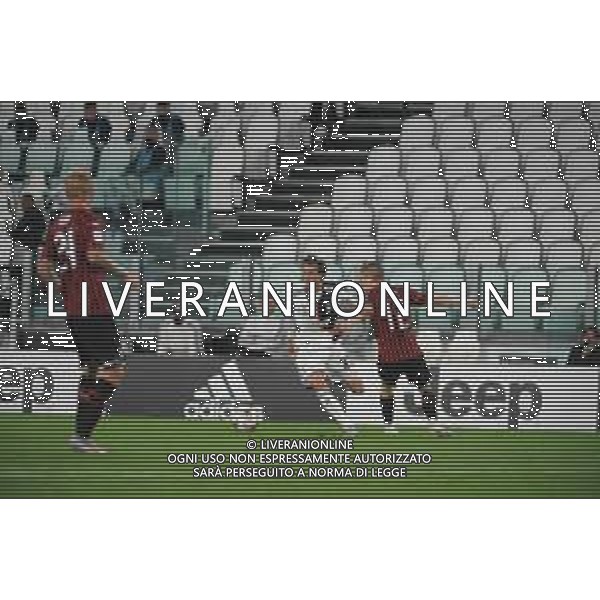 Juventus - Milan Semifinale ritorno Coppa Italia Tim Cup Juventus Stadium Torino 12.06.2020 - partita giocata a porte chiuse emergenza coronavirus Nella foto federico bernardeschi e andrea conti ©Agenzia Aldo Liverani Sas