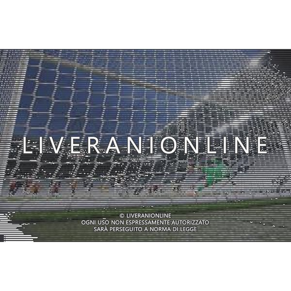 Juventus - Milan Semifinale ritorno Coppa Italia Tim Cup Juventus Stadium Torino 12.06.2020 - partita giocata a porte chiuse emergenza coronavirus Nella foto il calcio di rigore sbagliato da cristiano ronaldo, tirato sul palo ©Agenzia Aldo Liverani Sas
