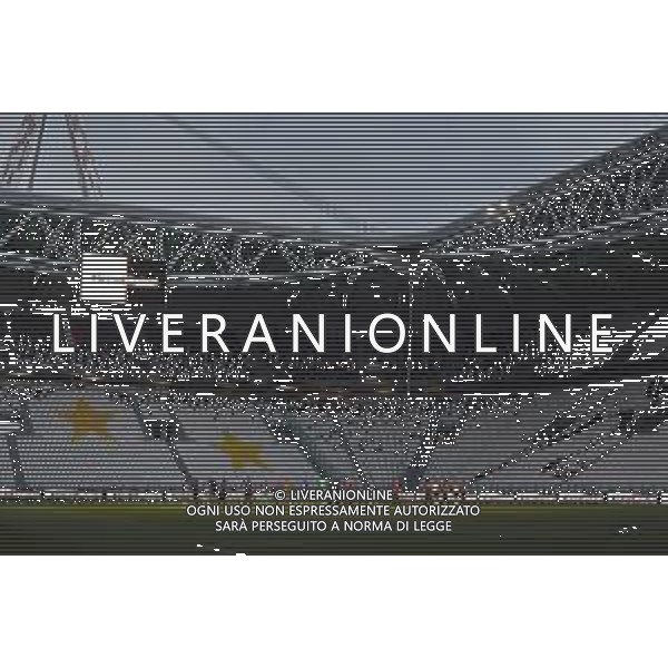 Juventus - Milan Semifinale ritorno Coppa Italia Tim Cup Juventus Stadium Torino 12.06.2020 - partita giocata a porte chiuse emergenza coronavirus Nella foto minuto di silenzio per le vittime della pandemia da covid-19 ©Agenzia Aldo Liverani Sas