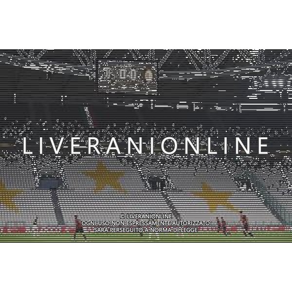 Juventus - Milan Semifinale ritorno Coppa Italia Tim Cup Juventus Stadium Torino 12.06.2020 - partita giocata a porte chiuse emergenza coronavirus Nella foto spalti vuoti senza tifosi ©Agenzia Aldo Liverani Sas