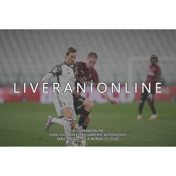 Juventus - Milan Semifinale ritorno Coppa Italia Tim Cup Juventus Stadium Torino 12.06.2020 - partita giocata a porte chiuse emergenza coronavirus Nella foto federico bernardeschi e andrea conti ©Agenzia Aldo Liverani Sas