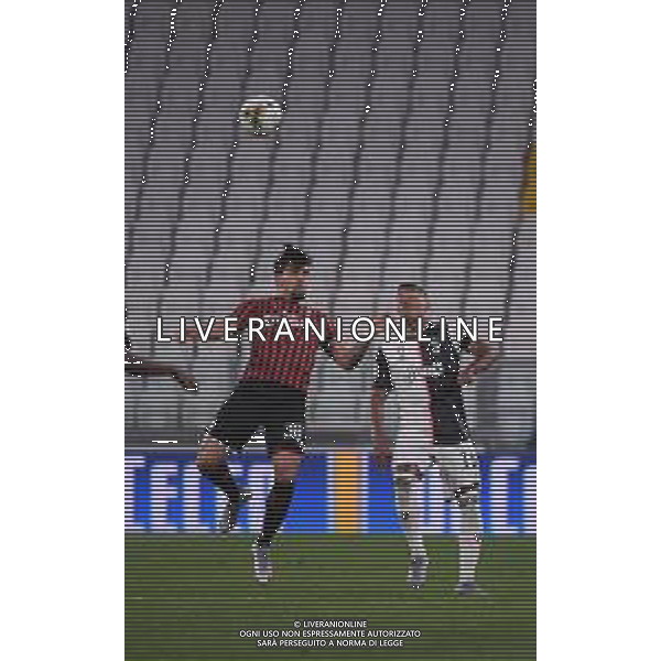 Juventus - Milan Semifinale ritorno Coppa Italia Tim Cup Juventus Stadium Torino 12.06.2020 - partita giocata a porte chiuse emergenza coronavirus Nella foto Lucas Paqueta\' e Alex Sandro ©Agenzia Aldo Liverani Sas