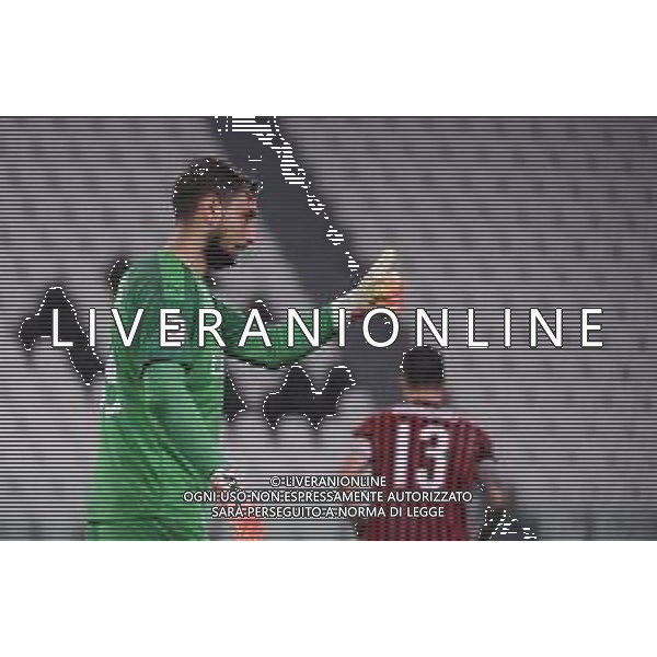 Juventus - Milan Semifinale ritorno Coppa Italia Tim Cup Juventus Stadium Torino 12.06.2020 - partita giocata a porte chiuse emergenza coronavirus Nella foto Gianluigi Donnarumma ©Agenzia Aldo Liverani Sas