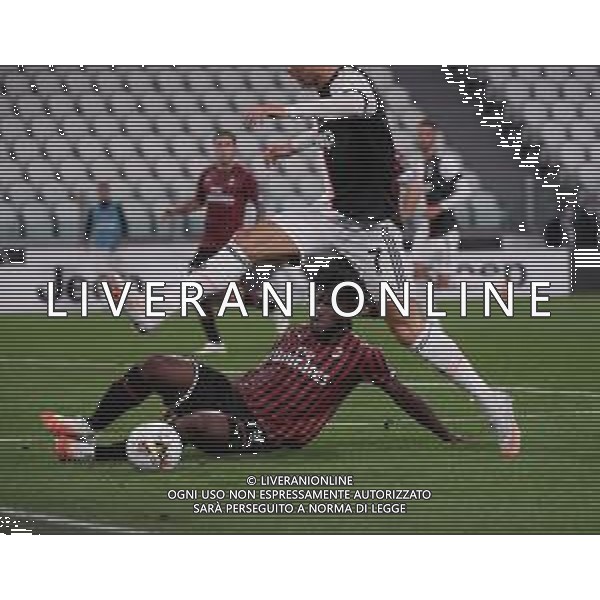 Juventus - Milan Semifinale ritorno Coppa Italia Tim Cup Juventus Stadium Torino 12.06.2020 - partita giocata a porte chiuse emergenza coronavirus Nella foto franck kessie\' ©Agenzia Aldo Liverani Sas