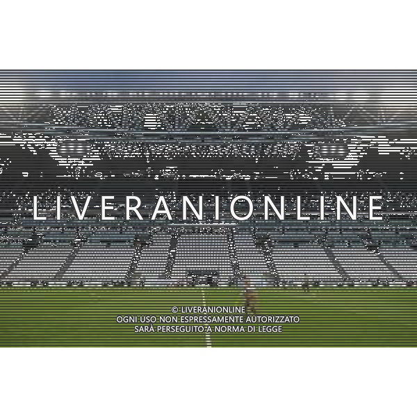 Juventus - Milan Semifinale ritorno Coppa Italia Tim Cup Juventus Stadium Torino 12.06.2020 - partita giocata a porte chiuse emergenza coronavirus Nella foto gli spalti vuoti senza tifosi ©Agenzia Aldo Liverani Sas