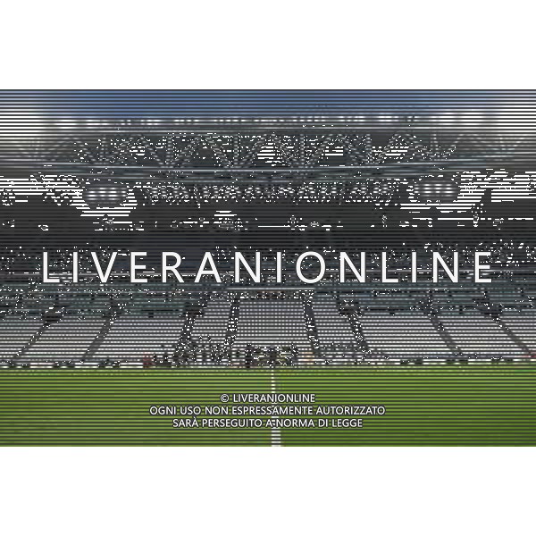 Juventus - Milan Semifinale ritorno Coppa Italia Tim Cup Juventus Stadium Torino 12.06.2020 - partita giocata a porte chiuse emergenza coronavirus Nella foto gli spalti vuoti senza tifosi ©Agenzia Aldo Liverani Sas