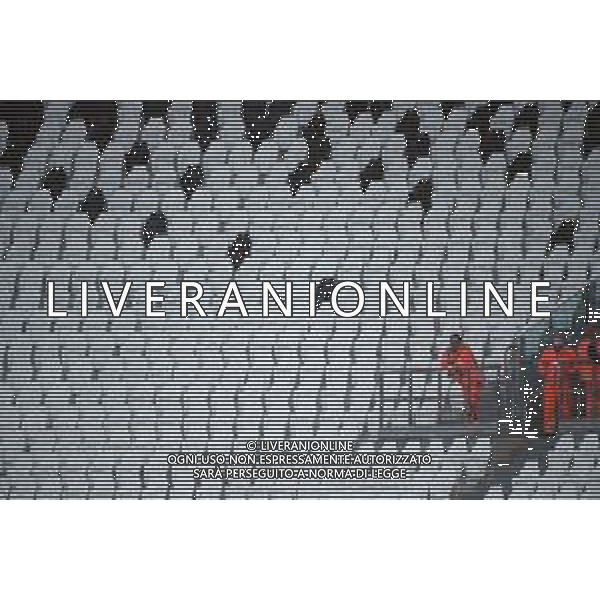 Juventus - Milan Semifinale ritorno Coppa Italia Tim Cup Juventus Stadium Torino 12.06.2020 - partita giocata a porte chiuse emergenza coronavirus Nella foto spalti vuoti senza tifosi ©Agenzia Aldo Liverani Sas