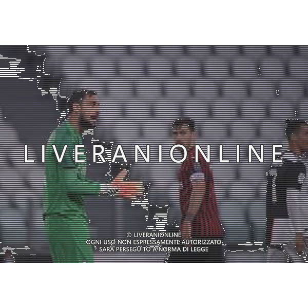 Juventus - Milan Semifinale ritorno Coppa Italia Tim Cup Juventus Stadium Torino 12.06.2020 - partita giocata a porte chiuse emergenza coronavirus Nella foto gianluigi donnarumma ©Agenzia Aldo Liverani Sas