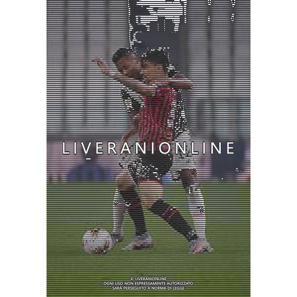 Juventus - Milan Semifinale ritorno Coppa Italia Tim Cup Juventus Stadium Torino 12.06.2020 - partita giocata a porte chiuse emergenza coronavirus Nella foto lucas paqueta\' e alex sandro ©Agenzia Aldo Liverani Sas