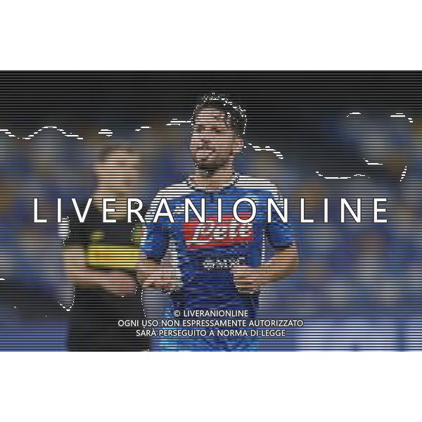 NAPOLI - INTER SEMIFINALE RITORNO DI COPPA ITALIA TIM CUP 13.06.2020 - PARTITA GIOCATA A PORTE CHIUSE PER L\'EMERGENZA CORONAVIRUS NELLA FOTO: ESULTANZA DOPO IL GOL DEL PAREGGIO DI DRIES MERTENS DEL 1-1 ©MOSCA / AGENZIA ALDO LIVERANI SAS