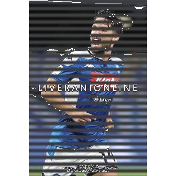 NAPOLI - INTER SEMIFINALE RITORNO DI COPPA ITALIA TIM CUP 13.06.2020 - PARTITA GIOCATA A PORTE CHIUSE PER L\'EMERGENZA CORONAVIRUS NELLA FOTO: ESULTANZA DOPO IL GOL DEL PAREGGIO DI DRIES MERTENS DEL 1-1 ©MOSCA / AGENZIA ALDO LIVERANI SAS