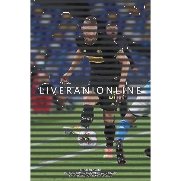 NAPOLI - INTER SEMIFINALE RITORNO DI COPPA ITALIA TIM CUP 13.06.2020 - PARTITA GIOCATA A PORTE CHIUSE PER L\'EMERGENZA CORONAVIRUS NELLA FOTO: MILAN SKRINIAR ©MOSCA / AGENZIA ALDO LIVERANI SAS