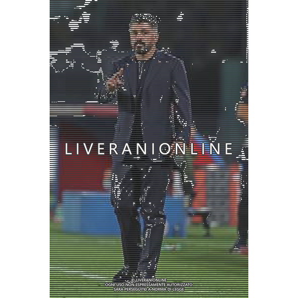 NAPOLI - INTER SEMIFINALE RITORNO DI COPPA ITALIA TIM CUP 13.06.2020 - PARTITA GIOCATA A PORTE CHIUSE PER L\'EMERGENZA CORONAVIRUS NELLA FOTO: GENNARO GATTUSO ©MOSCA / AGENZIA ALDO LIVERANI SAS