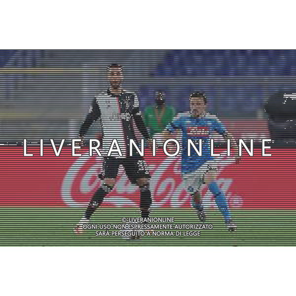 NAPOLI - JUVENTUS FINALE DI COPPA ITALIA TIM CUP ROMA 17.06.2020 NELLA FOTO: RODRIGO BENTANCUR, MARIO RUI ©MOSCA / AGENZIA ALDO LIVERANI SAS