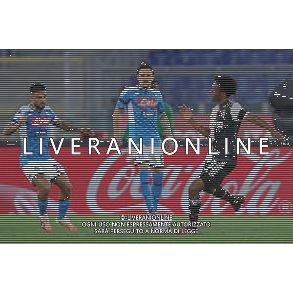 NAPOLI - JUVENTUS FINALE DI COPPA ITALIA TIM CUP ROMA 17.06.2020 NELLA FOTO: JUAN CUADRADO, MARIO RUI, LORENZO INSIGNE ©MOSCA / AGENZIA ALDO LIVERANI SAS