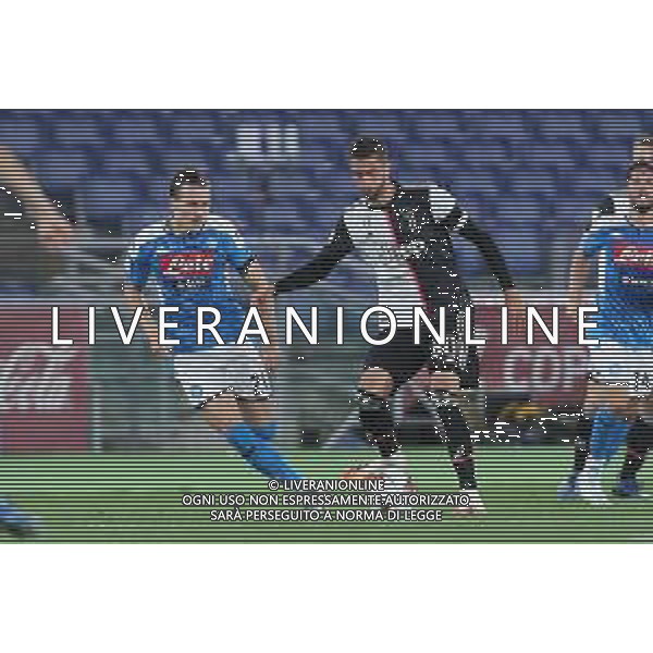 NAPOLI - JUVENTUS FINALE DI COPPA ITALIA - ROMA 17.06.2020 NELLA FOTO: RODRIGO BENTANCUR, PIOTR ZIELINSKI ©MOSCA / AGENZIA ALDO LIVERANI SAS