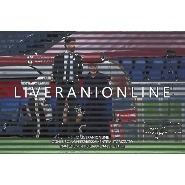 NAPOLI - JUVENTUS FINALE DI COPPA ITALIA - ROMA 17.06.2020 NELLA FOTO: DELUSIONE DI ANDREA AGNELLI, SARRI MAURIZIO A FINE GARA ©MOSCA / AGENZIA ALDO LIVERANI SAS