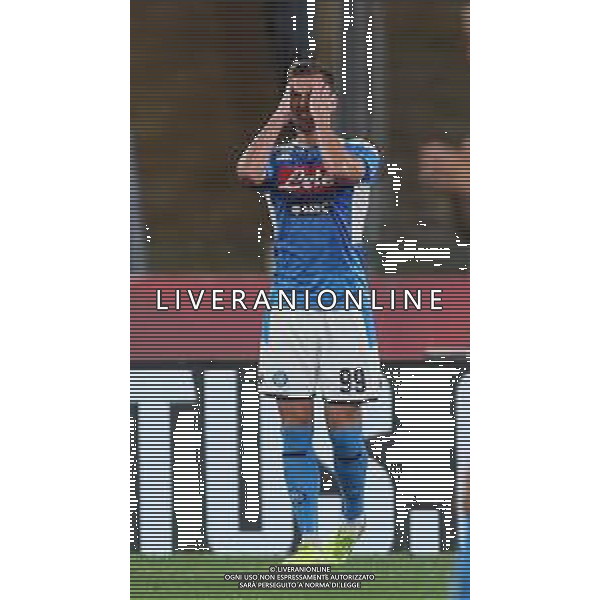 NAPOLI - JUVENTUS FINALE DI COPPA ITALIA - ROMA 17.06.2020 NELLA FOTO: ARKADIUSZ MILIK SBAGLIA L\'OCCASIONE DA GOL ©MOSCA / AGENZIA ALDO LIVERANI SAS