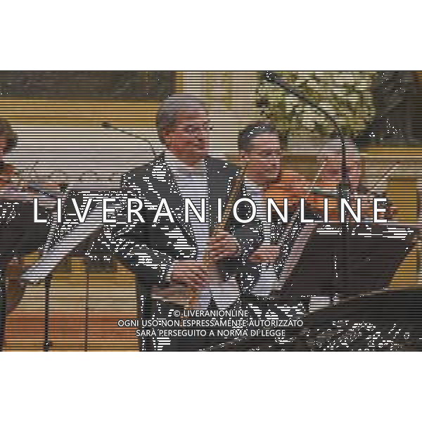Basilica di Sant\'Antonio, Padova (Pd), Italia, 21/06/2020 Nella foto: Il Flautista Roberto Fabbriciani ©Simone Piccirilli - Alessio Marini / AGENZIA ALDO LIVERANI SAS - Solstizio in Musica Concerto in Onore di Sant\'Antonio a Padova 21.06.2020