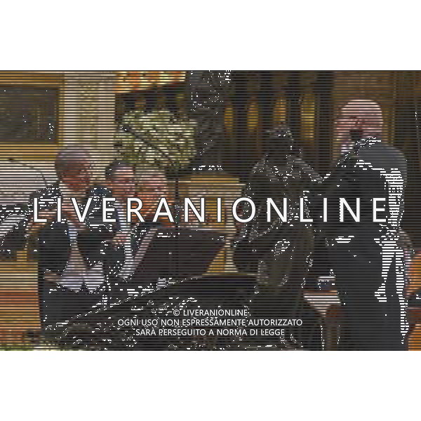 Basilica di Sant\'Antonio, Padova (Pd), Italia, 21/06/2020 Nella foto: Il Flautista Roberto Fabbriciani e il Direttore Giuliano Carella ©Simone Piccirilli - Alessio Marini / AGENZIA ALDO LIVERANI SAS - Solstizio in Musica Concerto in Onore di Sant\'Antonio a Padova 21.06.2020