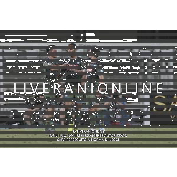 Verona (VR), Italia, 23 Giugno 2020, Stadio Marc\'Antonio Bentegodi, 27° giornata Campionato Serie A Tim 2019/2020, incontro tra le squadre dell\'Hellas Verona e del Napoli FC, nella foto: l\'esultanza di hirving Lozano dopo il gol del raddoppio ©Davide Casentini / AGENZIA ALDO LIVERANI SAS