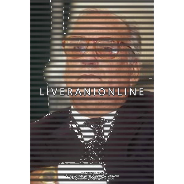 ALFREDO BIONDI, politico italiano - RETROSPETTIVA ©ARCHIVIO AGENZIA ALDO LIVERANI SAS