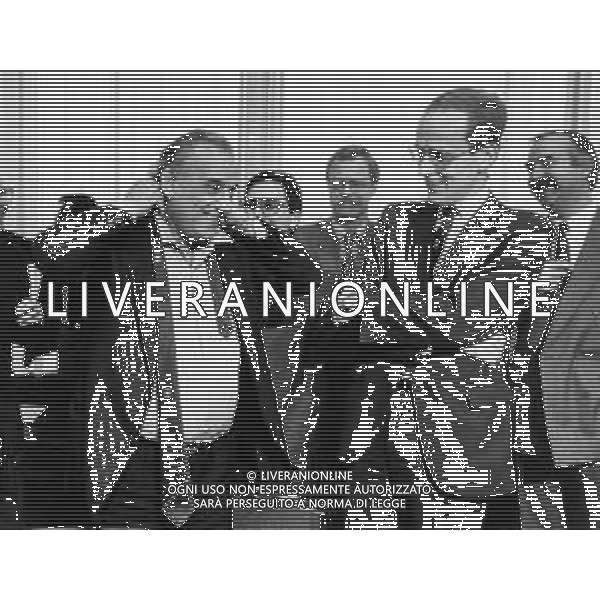 ALFREDO BIONDI, politico italiano - RETROSPETTIVA NELLA FOTO A BRUXELLES CON IL MINISTRO OLANDESE PIETER WINSEMIUS ©ARCHIVIO AGENZIA ALDO LIVERANI SAS