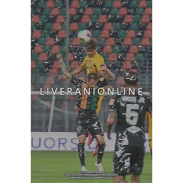 Campionato di Calcio Serie B 2019/2020 Venice, Italy, 26 Jun 2020 Venezia vs Ascoli Photo showing: Colpo di testa di Luca Ranieri (Ascoli) ©Ettore Griffoni - Alessio Marini / AGENZIA ALDO LIVERANI SAS