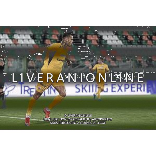 Campionato di Calcio Serie B 2019/2020 Venice, Italy, 26 Jun 2020 Venezia vs Ascoli Photo showing: Esultanza per il gol di Gianluca Scamacca (Ascoli) ©Ettore Griffoni - Alessio Marini / AGENZIA ALDO LIVERANI SAS