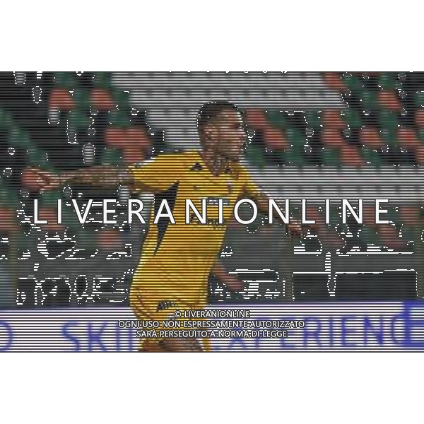 Campionato di Calcio Serie B 2019/2020 Venice, Italy, 26 Jun 2020 Venezia vs Ascoli Photo showing: Esultanza per il gol di Gianluca Scamacca (Ascoli) ©Ettore Griffoni - Alessio Marini / AGENZIA ALDO LIVERANI SAS