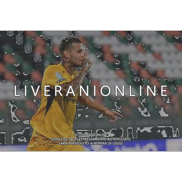 Campionato di Calcio Serie B 2019/2020 Venice, Italy, 26 Jun 2020 Venezia vs Ascoli Photo showing: Esultanza per il gol di Gianluca Scamacca (Ascoli) ©Ettore Griffoni - Alessio Marini / AGENZIA ALDO LIVERANI SAS
