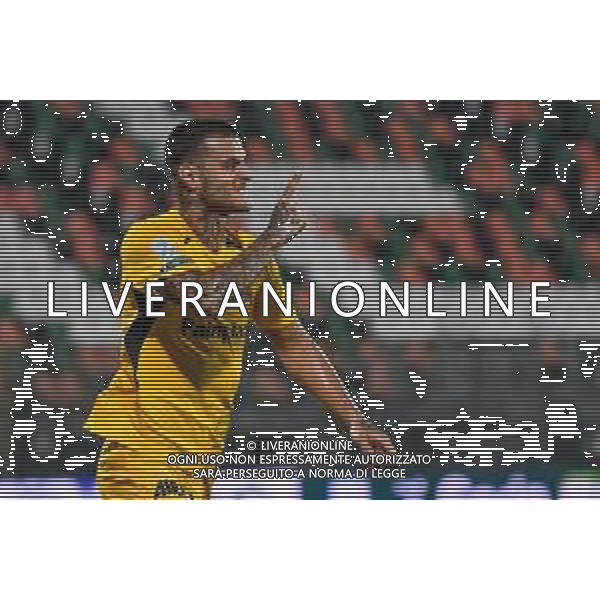 Campionato di Calcio Serie B 2019/2020 Venice, Italy, 26 Jun 2020 Venezia vs Ascoli Photo showing: Esultanza per il gol di Gianluca Scamacca (Ascoli) ©Ettore Griffoni - Alessio Marini / AGENZIA ALDO LIVERANI SAS