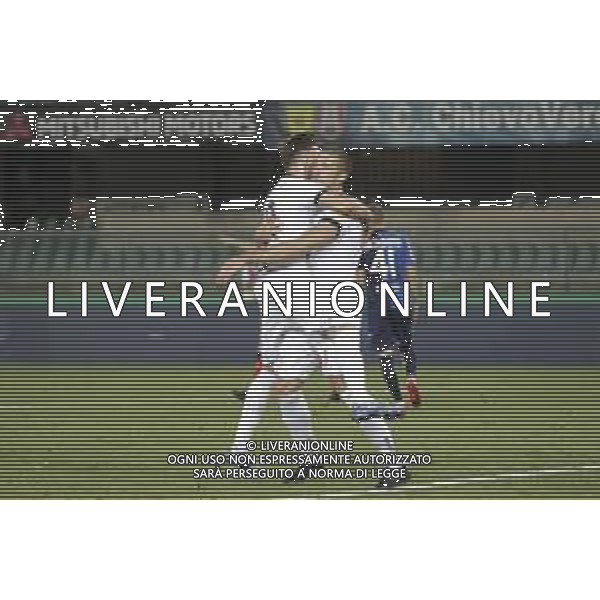 Verona (VR), Italia, 26 Giugno 2020, Stadio Marc\'Antonio Bentegodi, 30° giornata campionato di calcio Serie BKT 2019/2020, incontro tra le squadre del Chievo Verona e dello Spezia Calcio, nella foto: l\'esultanza di Galabinov e dei compagni FOTO DAV CASENTINI-AG ALDO LIVERANI SAS