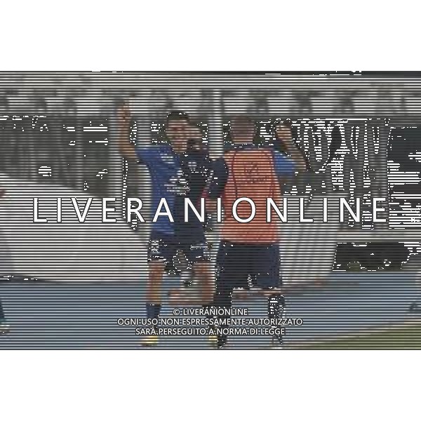Verona (VR), Italia, 26 Giugno 2020, Stadio Marc\'Antonio Bentegodi, 30° giornata campionato di calcio Serie BKT 2019/2020, incontro tra le squadre del Chievo Verona e dello Spezia Calcio, nella foto: l\'esultanza di segre dopo il gol FOTO DAV CASENTINI-AG ALDO LIVERANI SAS