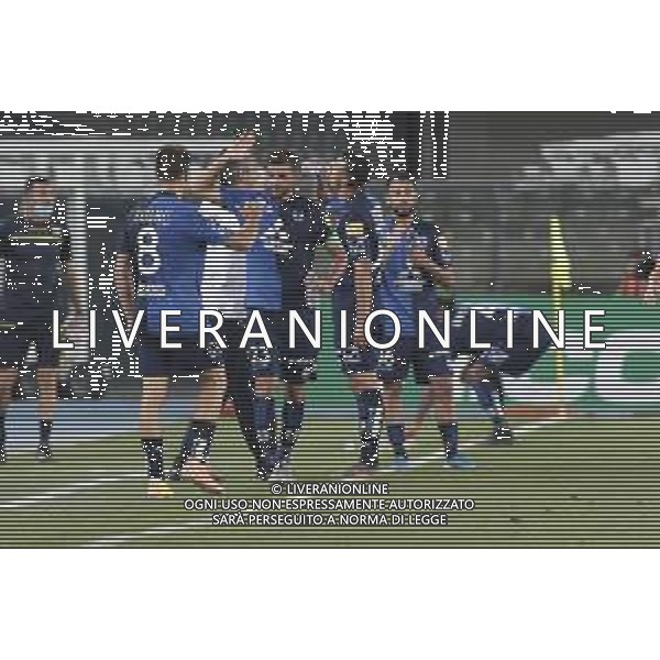 Verona (VR), Italia, 26 Giugno 2020, Stadio Marc\'Antonio Bentegodi, 30° giornata campionato di calcio Serie BKT 2019/2020, incontro tra le squadre del Chievo Verona e dello Spezia Calcio, nella foto: l\'esultanza di segre dopo il gol FOTO DAV CASENTINI-AG ALDO LIVERANI SAS
