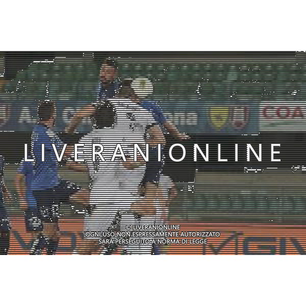 Verona (VR), Italia, 26 Giugno 2020, Stadio Marc\'Antonio Bentegodi, 30° giornata campionato di calcio Serie BKT 2019/2020, incontro tra le squadre del Chievo Verona e dello Spezia Calcio, nella foto: il gol su colpo di testa di Galabinov FOTO DAV CASENTINI-AG ALDO LIVERANI SAS