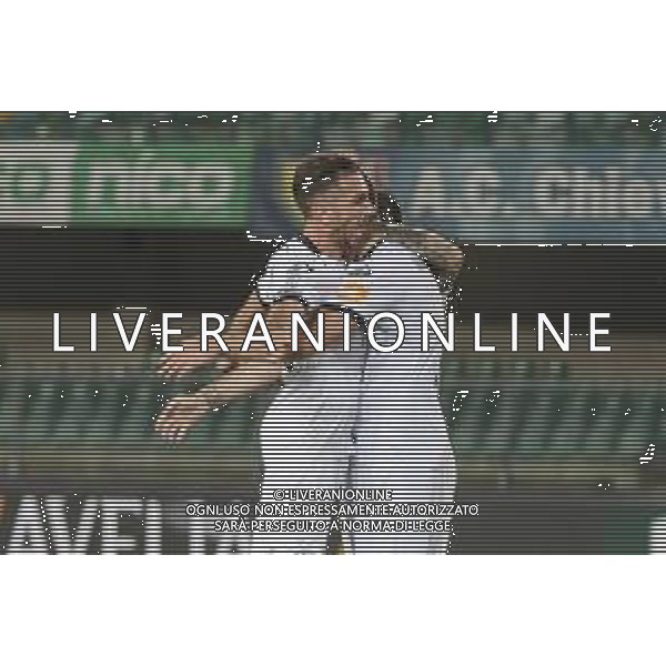 Verona (VR), Italia, 26 Giugno 2020, Stadio Marc\'Antonio Bentegodi, 30° giornata campionato di calcio Serie BKT 2019/2020, incontro tra le squadre del Chievo Verona e dello Spezia Calcio, nella foto: l\'esultanza di Galabinov e dei compagni dopo il terzo gol FOTO DAV CASENTINI-AG ALDO LIVERANI SAS