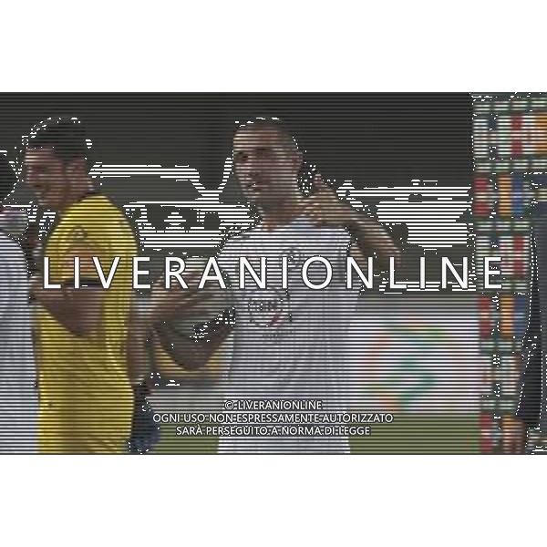 Verona (VR), Italia, 26 Giugno 2020, Stadio Marc\'Antonio Bentegodi, 30° giornata campionato di calcio Serie BKT 2019/2020, incontro tra le squadre del Chievo Verona e dello Spezia Calcio, nella foto: Galabinov miostra il pallone della partita dopo aver segnato la tripletta FOTO DAV CASENTINI-AG ALDO LIVERANI SAS