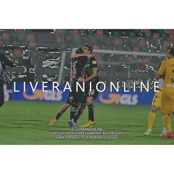 Campionato di Calcio Serie B 2019/2020 Venice, Italy, 26 Jun 2020 Venezia vs Ascoli Photo showing: Venezia FC celebrate the winner ©Ettore Griffoni - Alessio marini / AGENZIA ALDO LIVERANI SAS