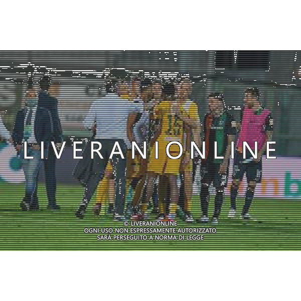 Campionato di Calcio Serie B 2019/2020 Venice, Italy, 26 Jun 2020 Venezia vs Ascoli Photo showing: protests in the field of Ascoli Calcio end the match ©Ettore Griffoni - Alessio marini / AGENZIA ALDO LIVERANI SAS