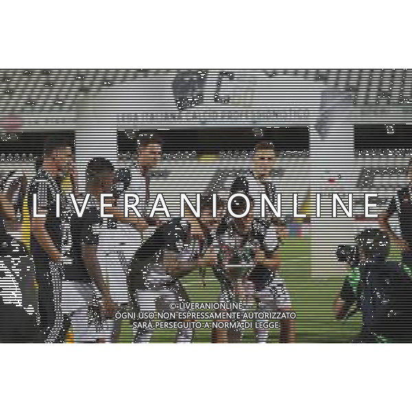 Finale coppa Italia Serie C Ternana Calcio - Juventus Under 23 27/06/2020 nella foto: esultanza della juventus, festeggiamenti per la vittoria della coppa italia - la squadra con il trofeo ©Claudio Zamagni/Agenzia Aldo Liverani / AGENZIA ALDO LIVERANI SAS