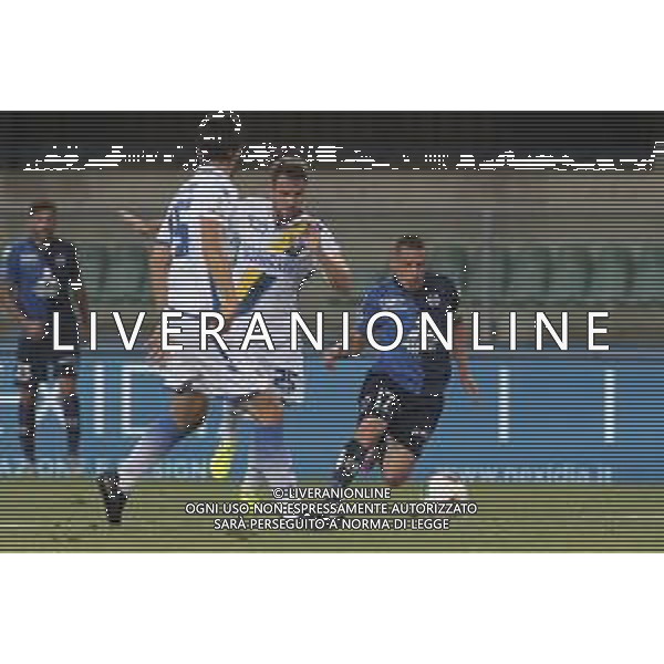 Verona (VR), Italia, 29 Giugno 2020, Stadio Marc\'Antonio Bentegodi, 31° giornata campionato di calcio Serie BKT 2019/2020, incontro tra le squadre del Chievo Verona e del Frosinone Calcio, nella foto: Giaccherini Emanuele e Szyminski Przemyslaw ©Davide Casentini / AGENZIA ALDO LIVERANI SAS